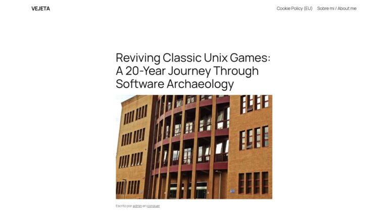 Unix Games Reviving Classic Unix Games: a 20-Year Journey Through Software ...