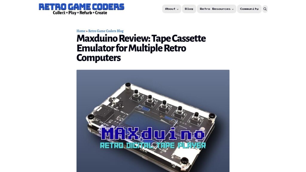 Maxduino Review: Tape Cassette Emulator for Multiple Retro Computers ...