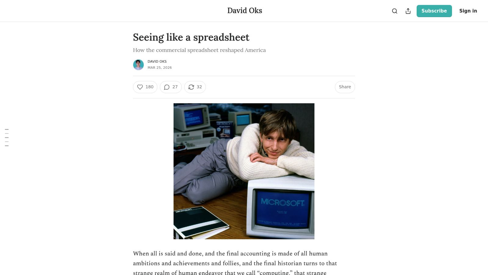 How the Spreadsheet Reshaped America – Old School Computer