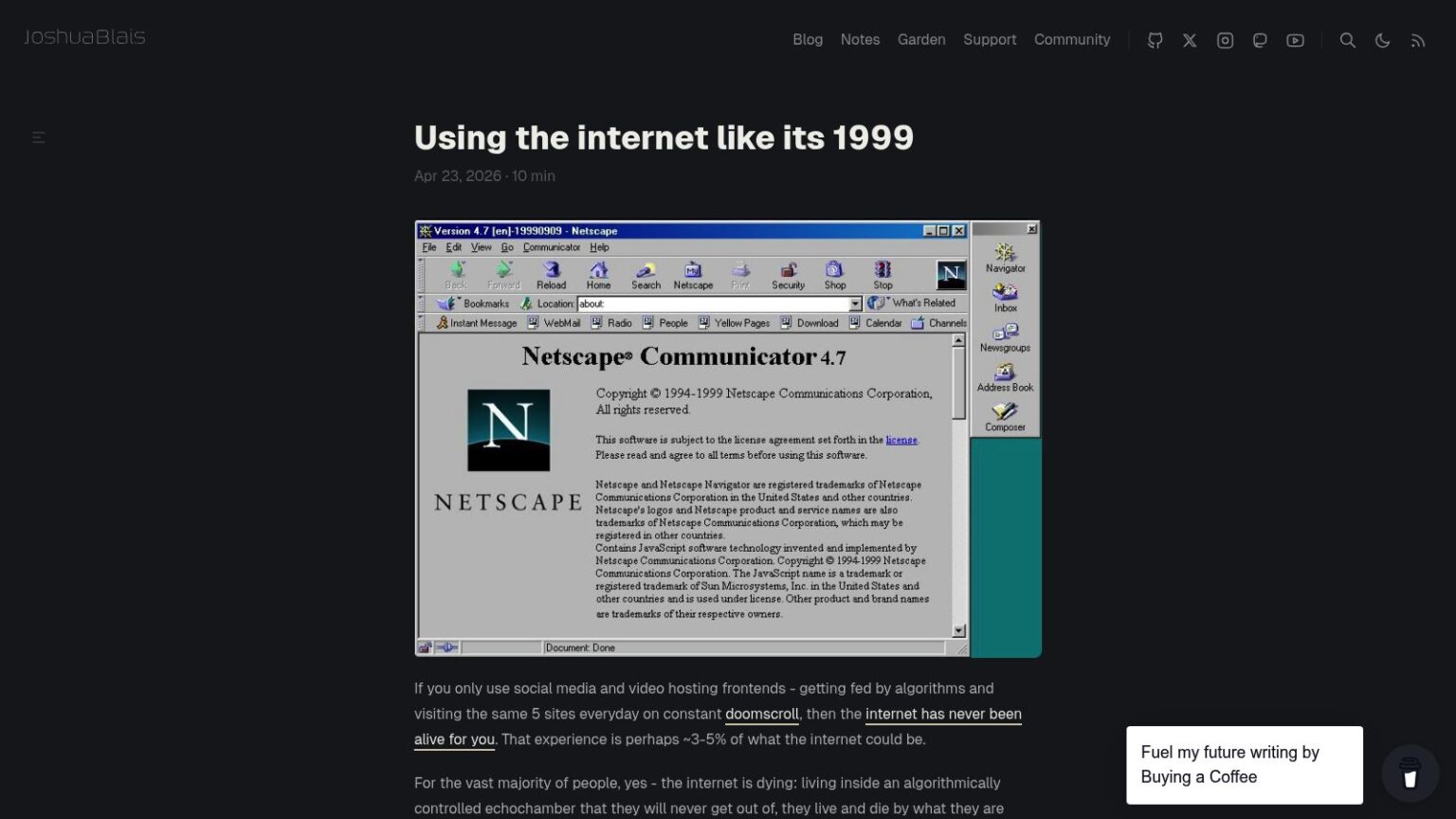 Using the Internet Like It’s 1999 – Old School Computer