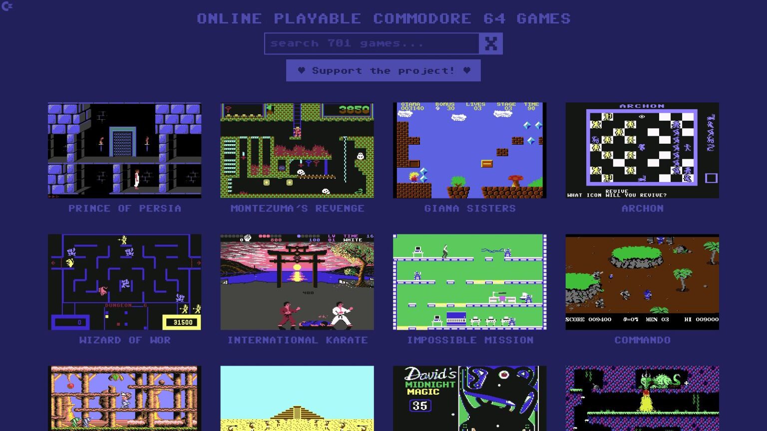 Online Playable Commodore 64 Games – Old School Computer
